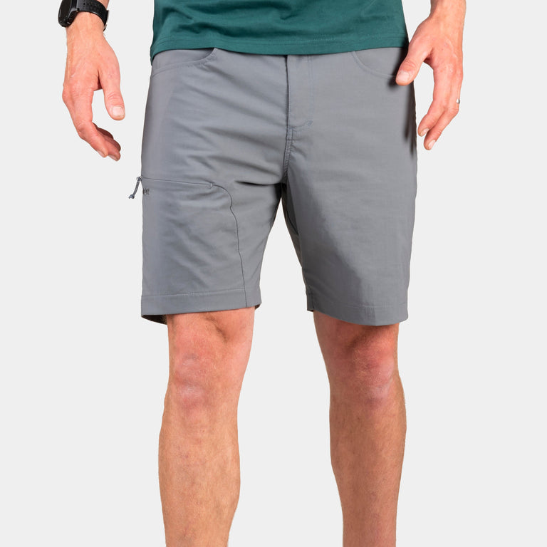 alpkit teleki mens shorts in steel grey