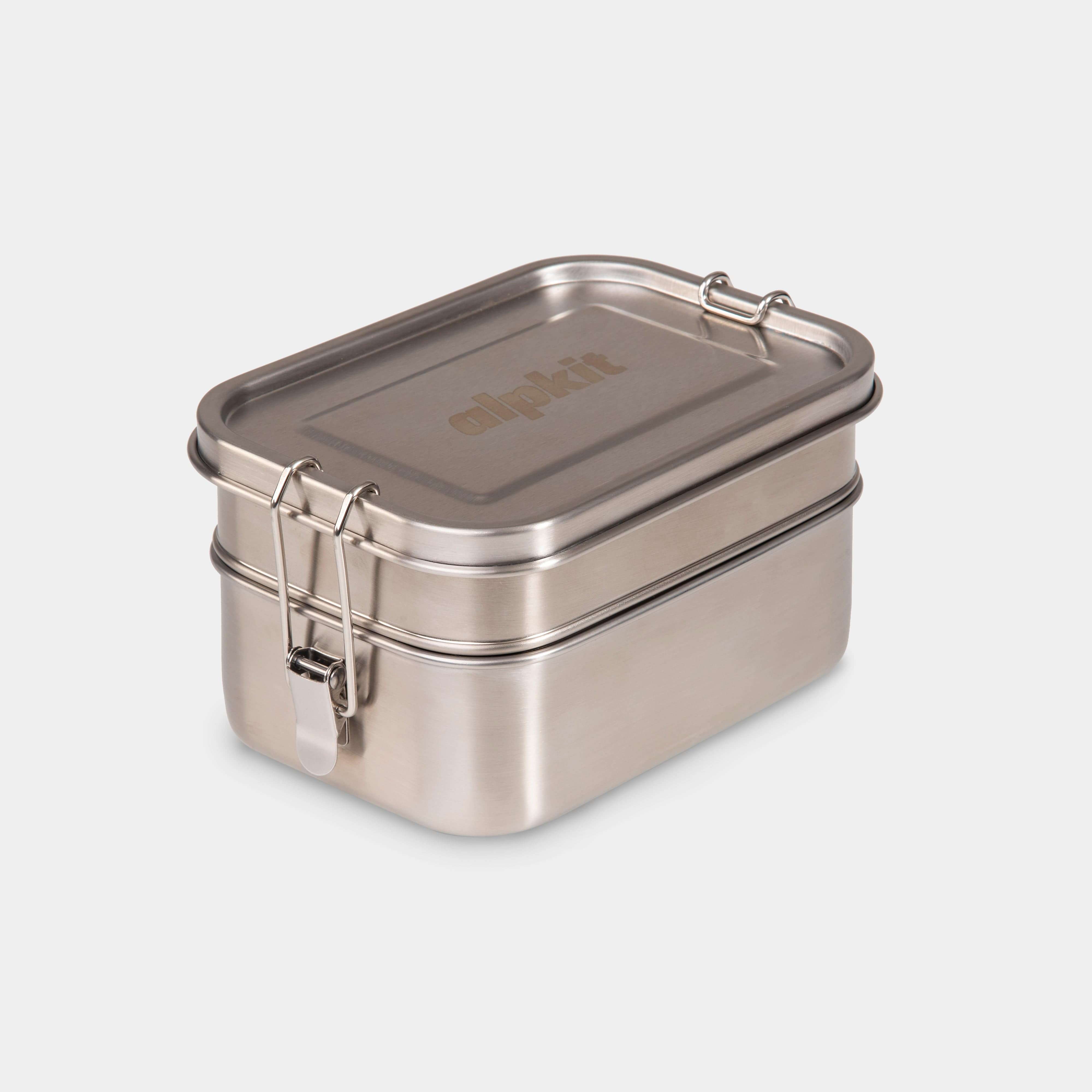 Tiffin 1300ml Stainless Steel Two-Tier Lunchbox