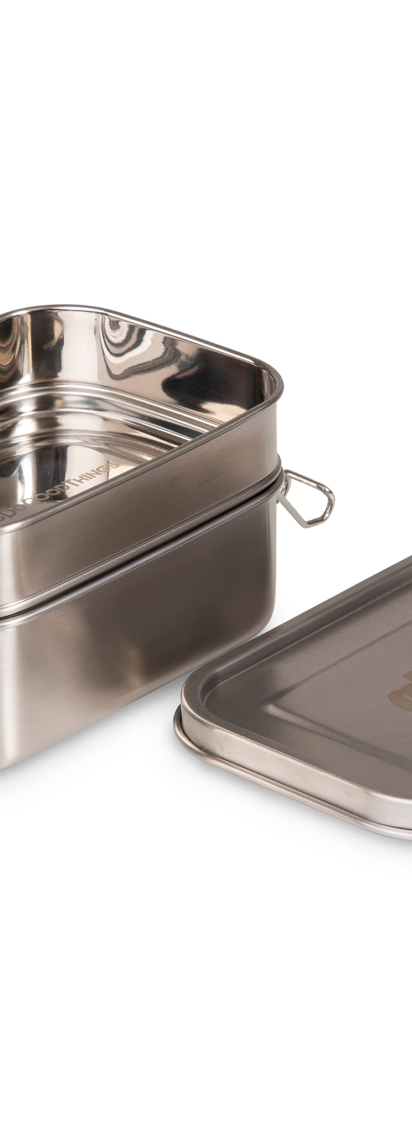 Tiffin 1300ml Stainless Steel TwoTier Lunchbox