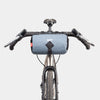 alpkit toploader zipped handlebar bag in storm grey