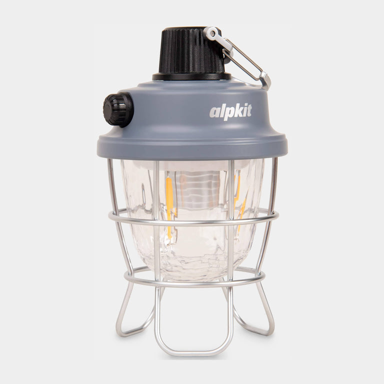 Alpkit Tyndall Lantern rechargeable camping lantern in grey