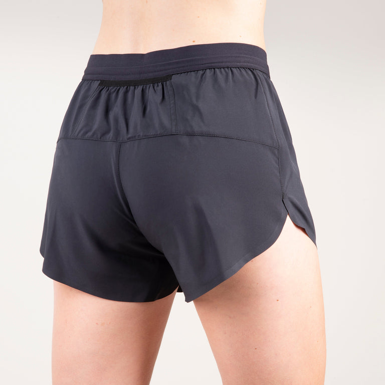 alpkit vayper 3 womens 3in ultralight running shorts in black rear