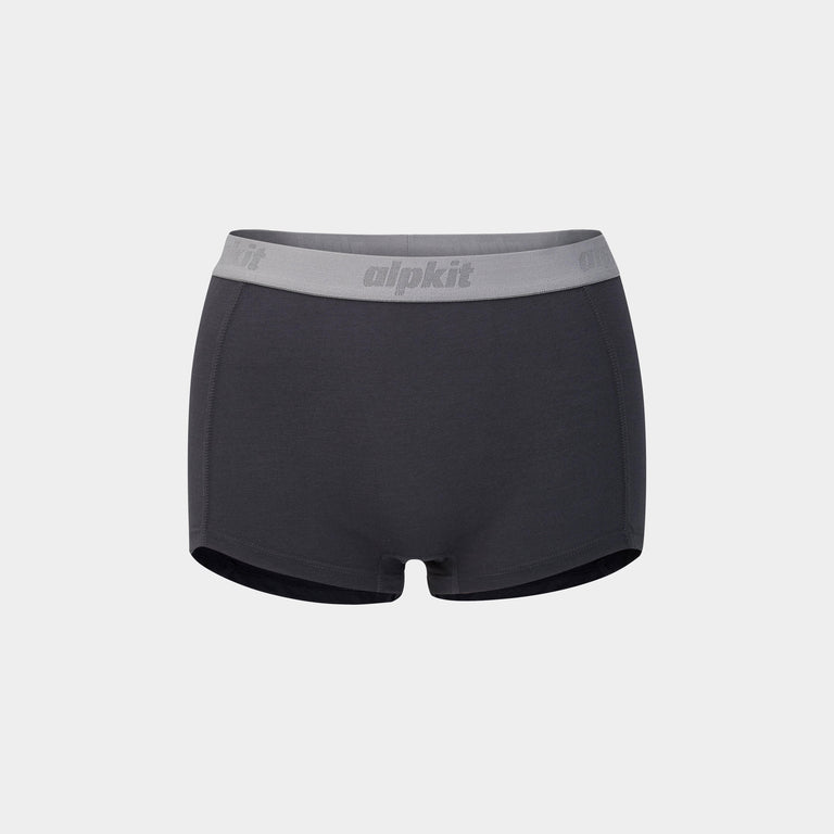 alpkit womens FKT boxer shorts boxers in tarmac black