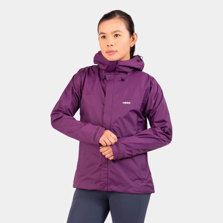 alpkit womens Atalanta waterproof jacket in cosmos purple