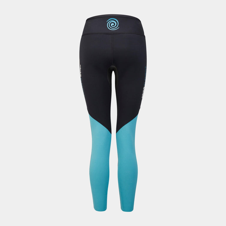 alpkit element wetsuit womens pants in black back - closed