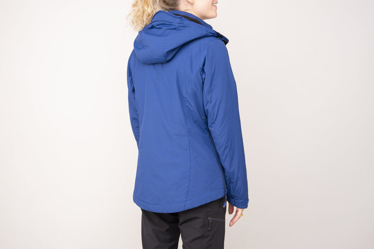 womens Alpkit jura mountain smock in fern rearwomens Alpkit jura mountain smock in nemo rear