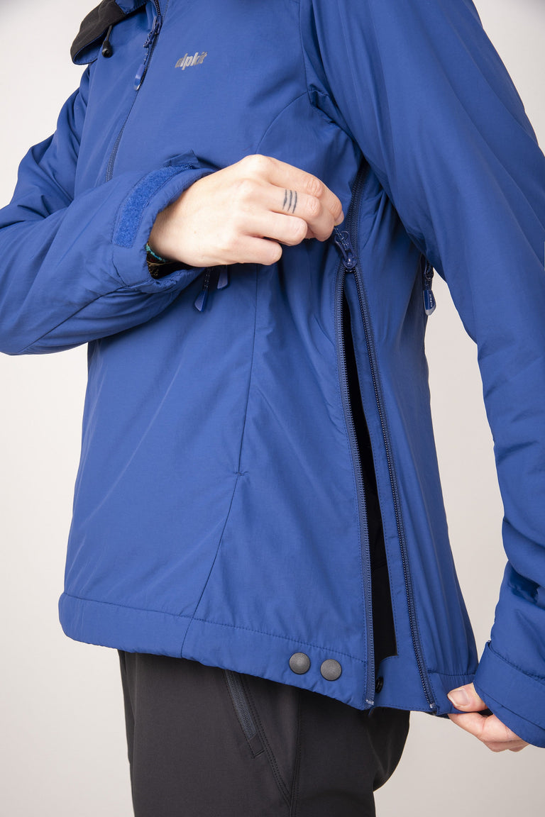 womens Alpkit jura mountain smock in nemo side zip