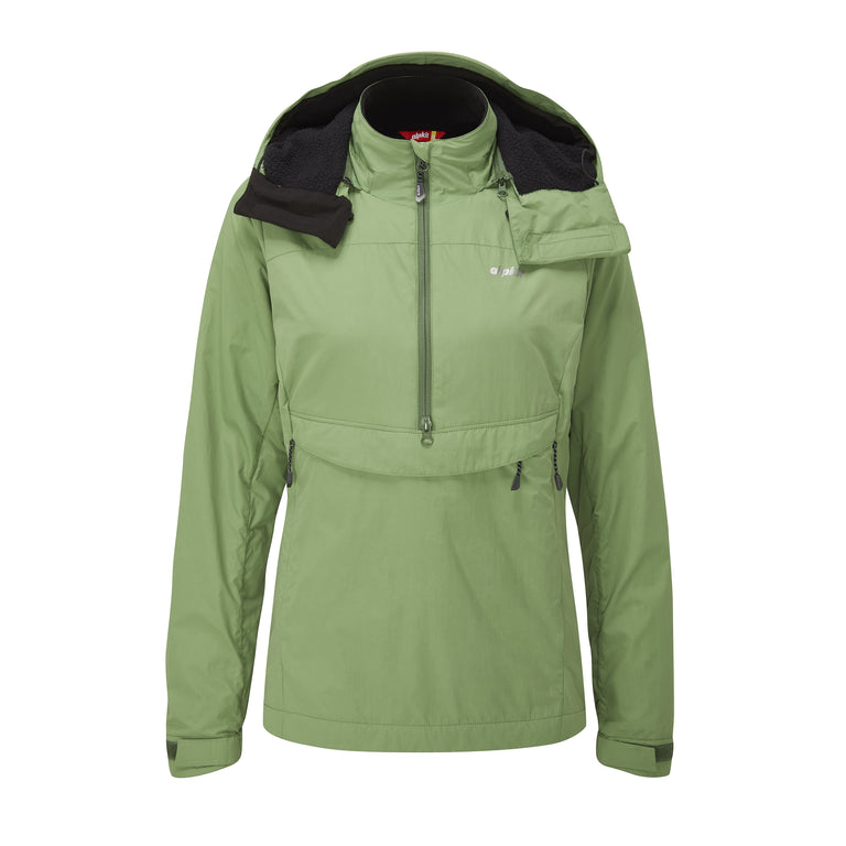womens Alpkit jura mountain smock in fern