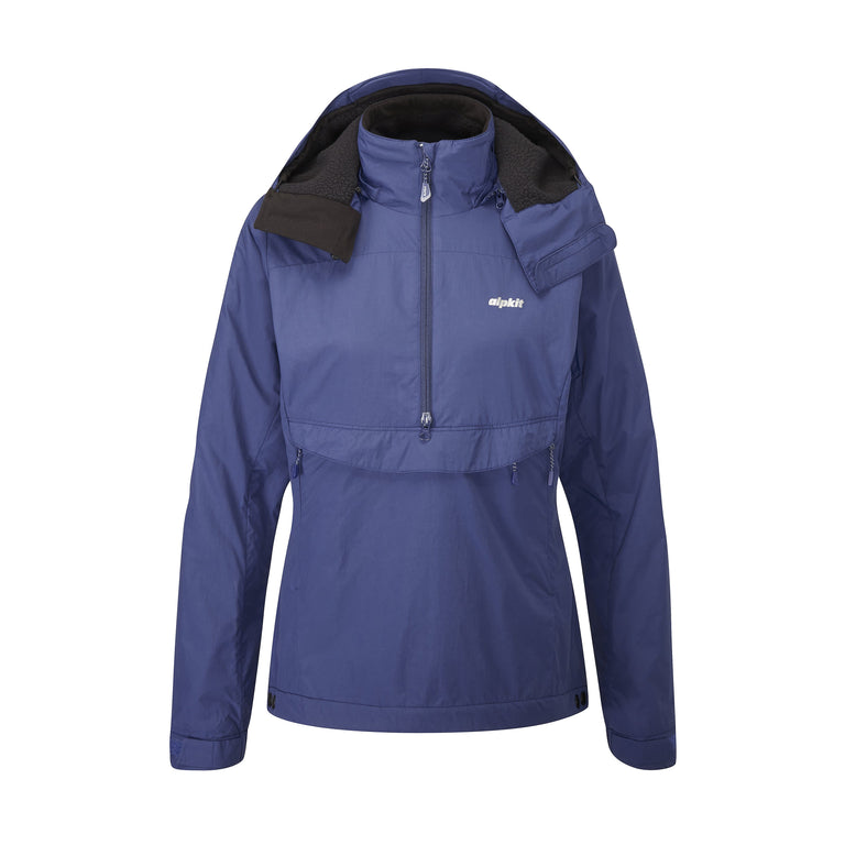 womens Alpkit jura mountain smock in nemo - closed