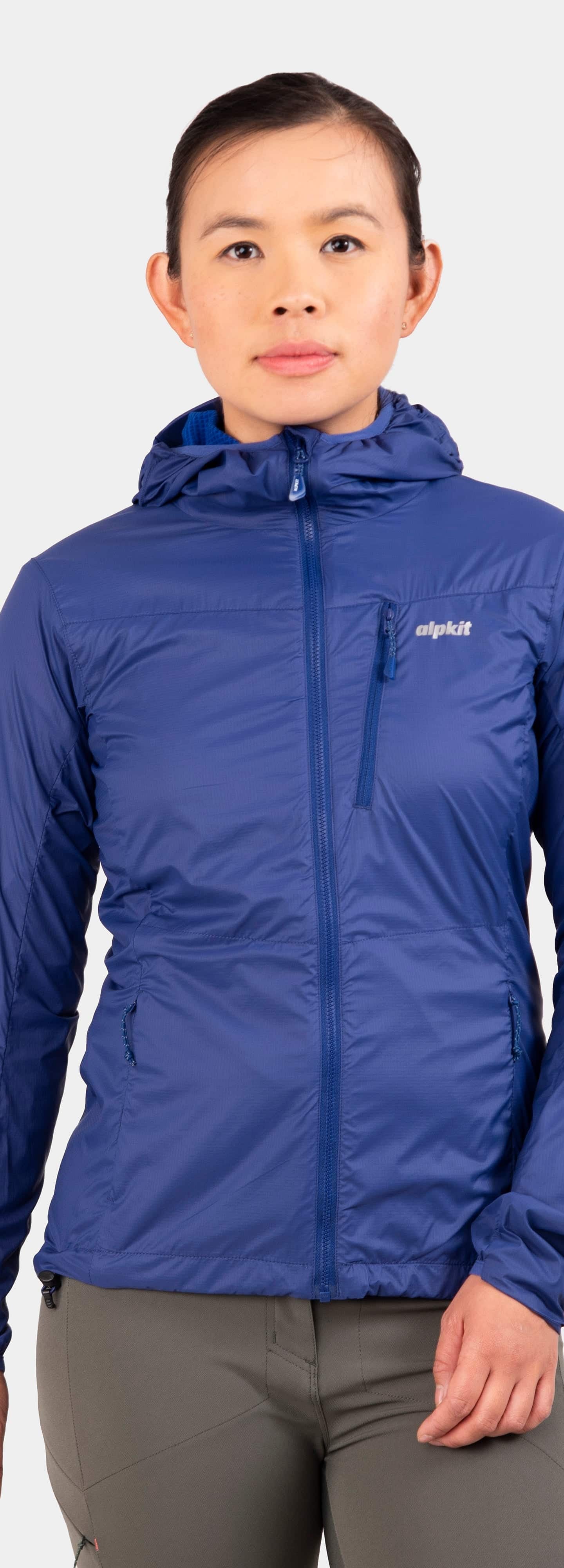 Alpkit women's Morphosis windproof jacket in Chilli red - closed