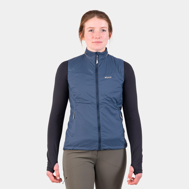 womens alpkit morphosis vest in slate blue