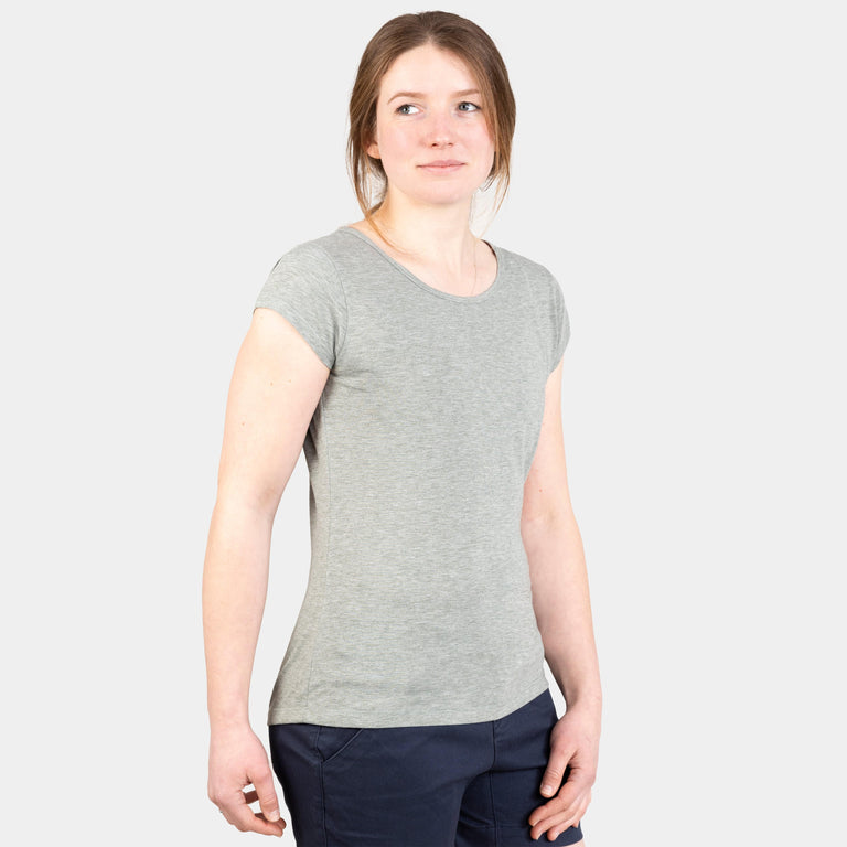 womens Alpkit picu tee in lichen green