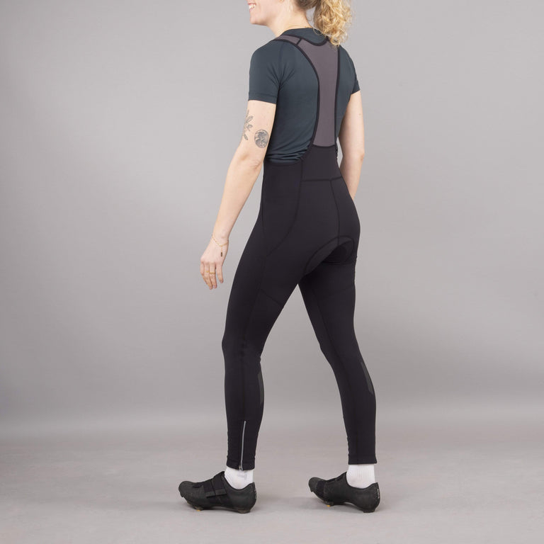 womens rhythm bib tights rear