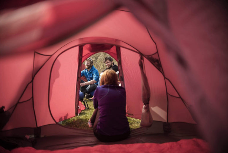 zhota tent pitched person inside